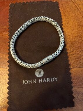 John Hardy “Icon” Sterling Silver Woven Chain Bracelet